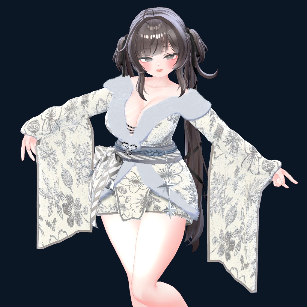 FrostMemory Winter Kimono็็ฉ Dress