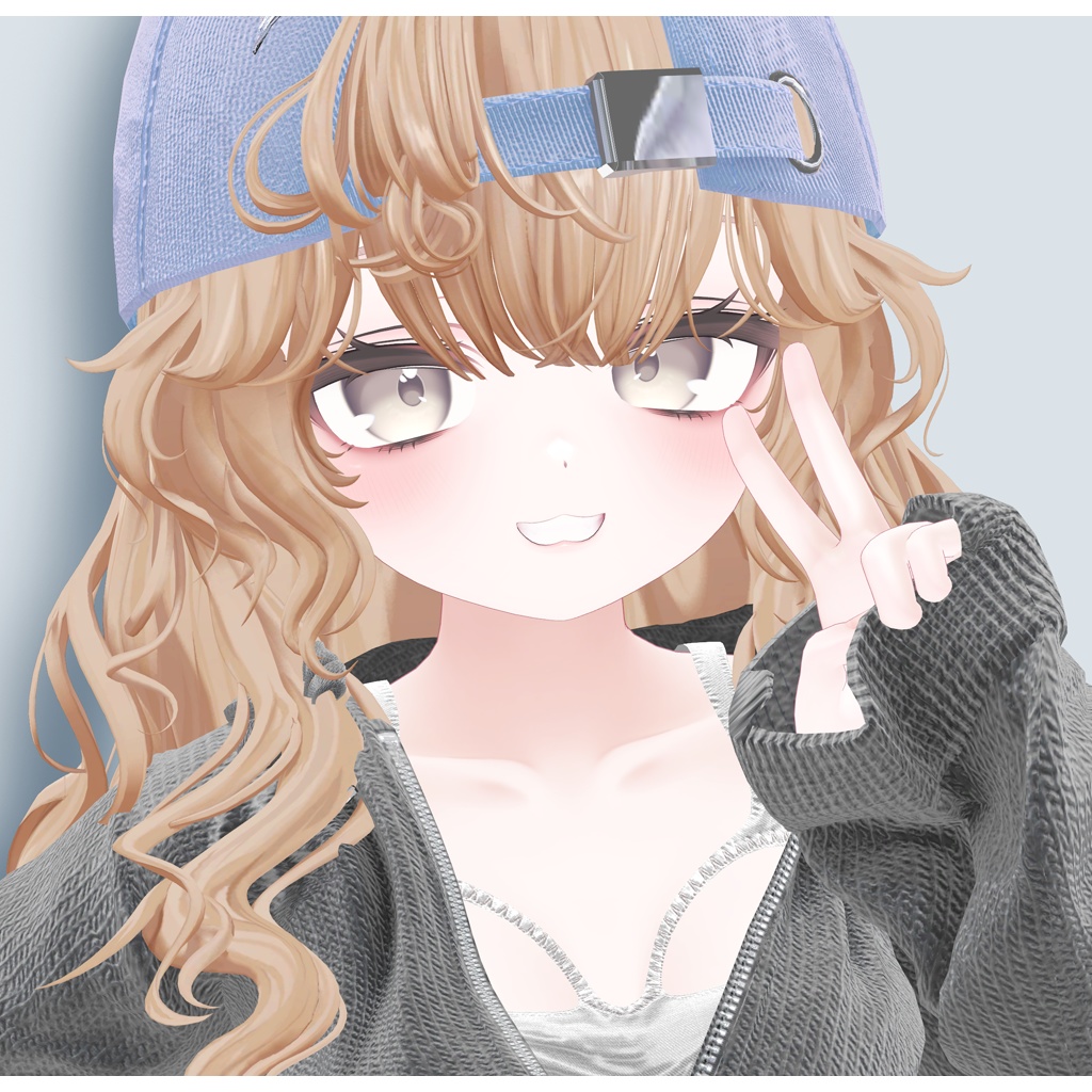 <セール中 > VRC Hair_ JellyCurly