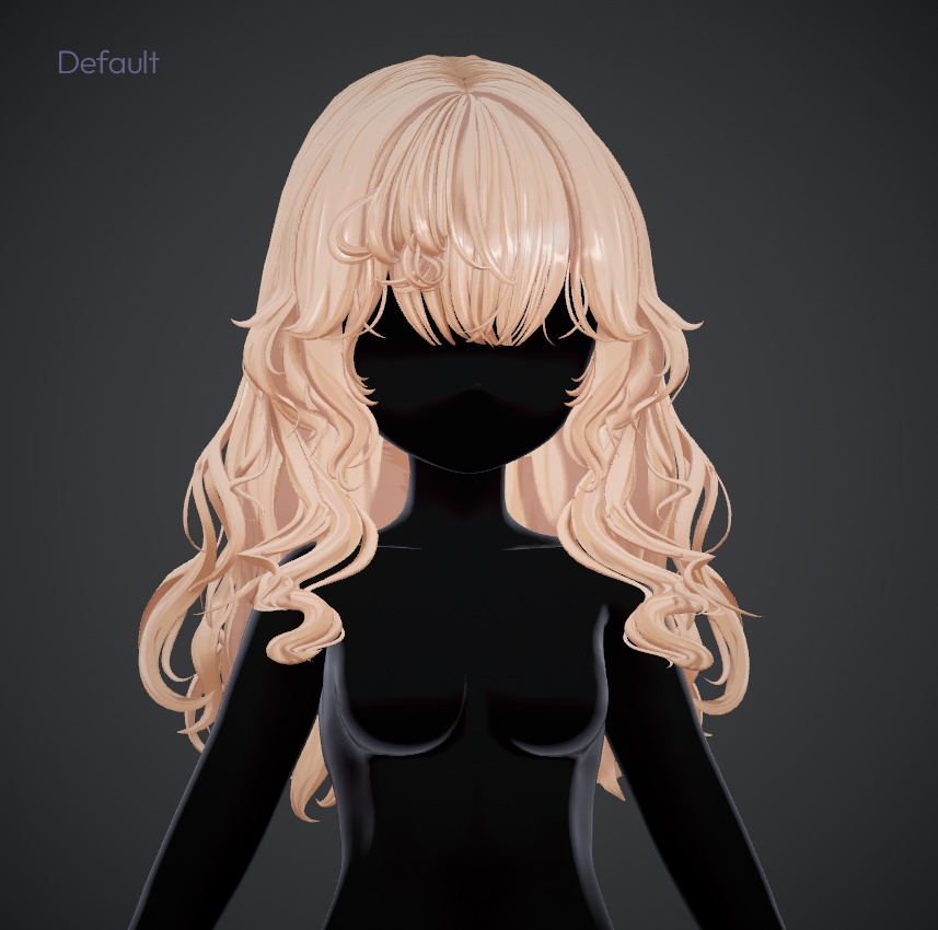 <セール中 > VRC Hair_ JellyCurly