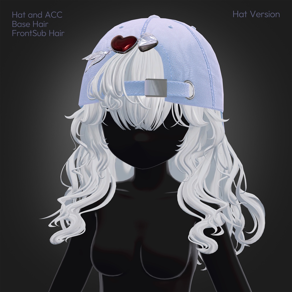 <セール中 > VRC Hair_ JellyCurly