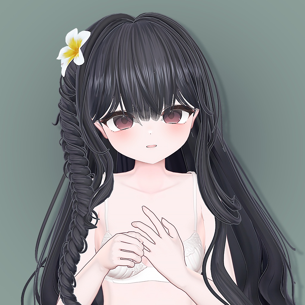 VRC Hair_ Summer Braid ( 12 Avatars )