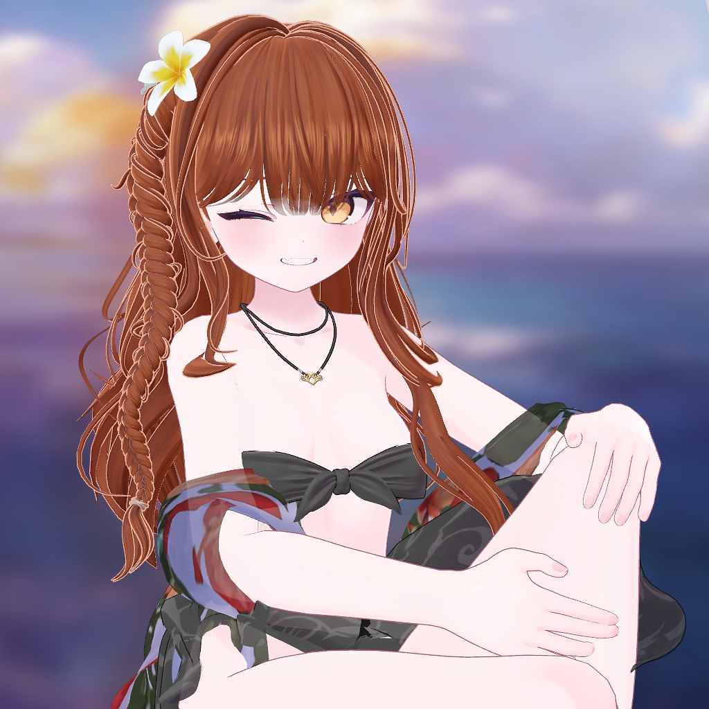 VRC Hair_ Summer Braid ( 12 Avatars )