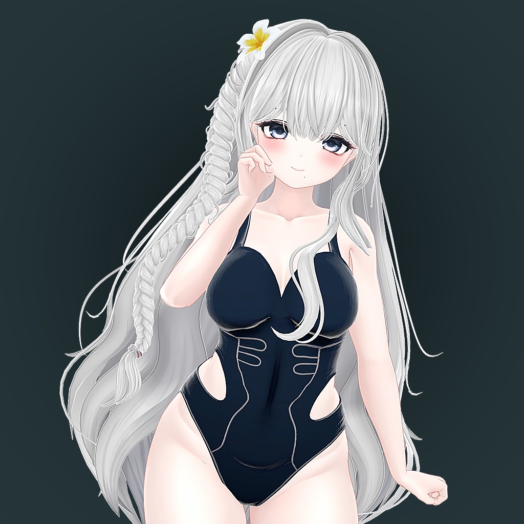 VRC Hair_ Summer Braid ( 12 Avatars )
