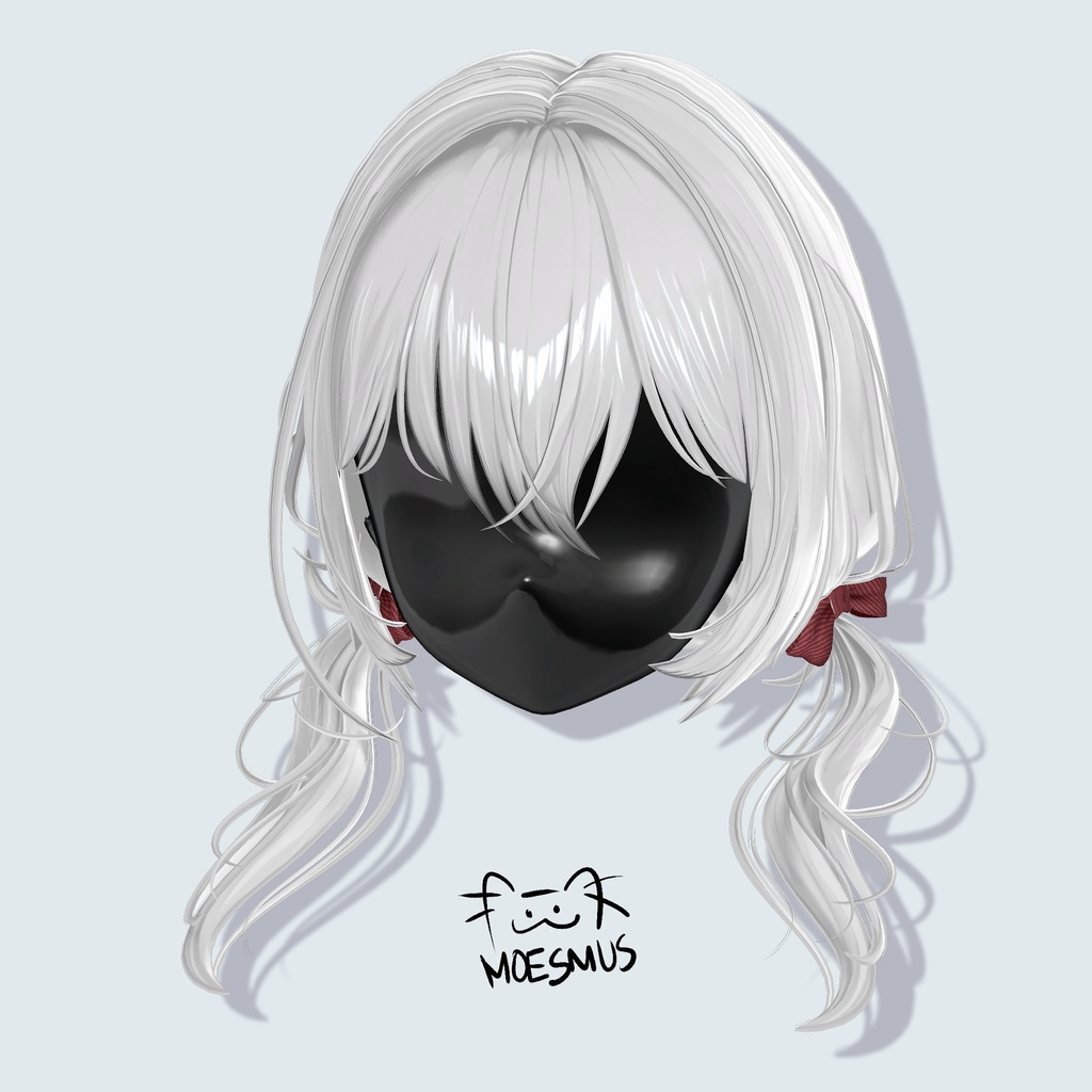 VRC Hair_ LowTwins ( 11 Avatars )