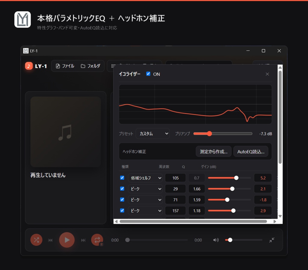 LY-1│常駐&ヘッドホン補正できる音楽プレイヤー