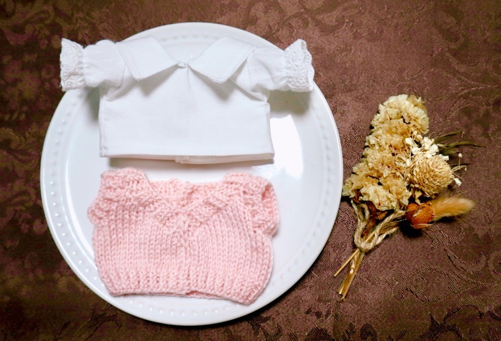 ︎✿桜色Vネックベスト︎✿