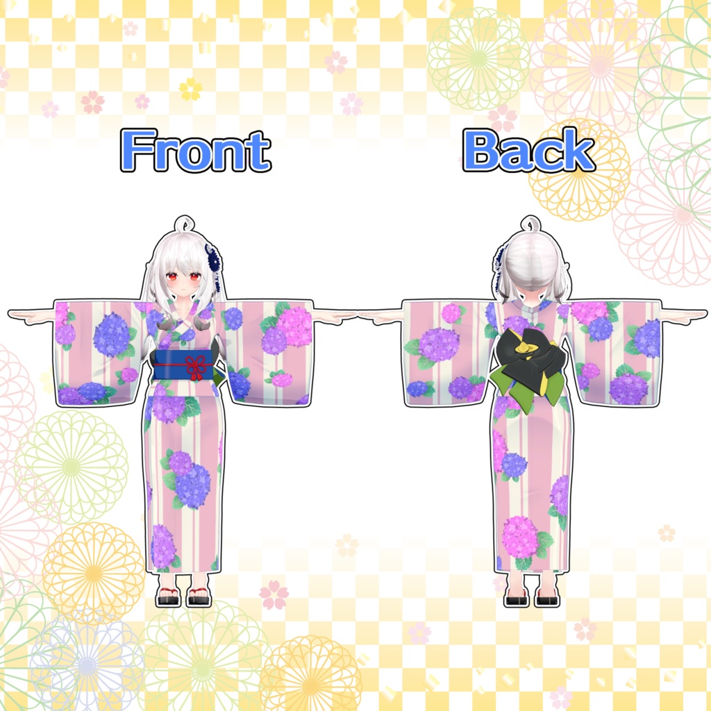 浴衣 -蝉時雨-【ライム/萌/リミリア/エルキュナ2/森羅 対応】