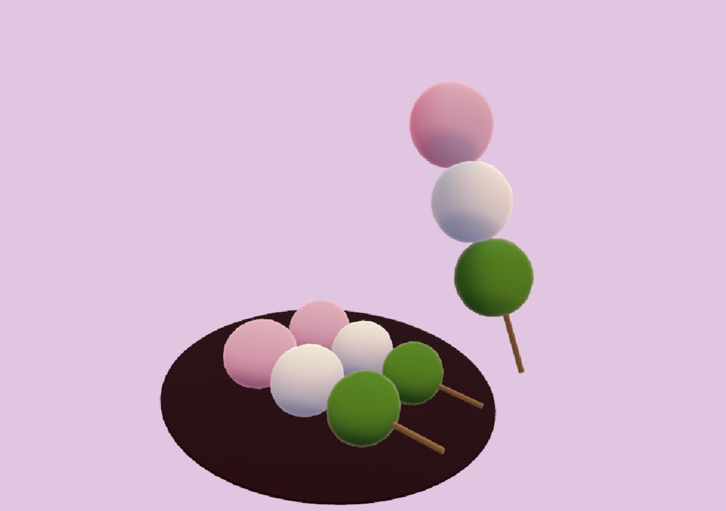 三色団子セット Unity版 /Sanshoku Dango Set for Unity