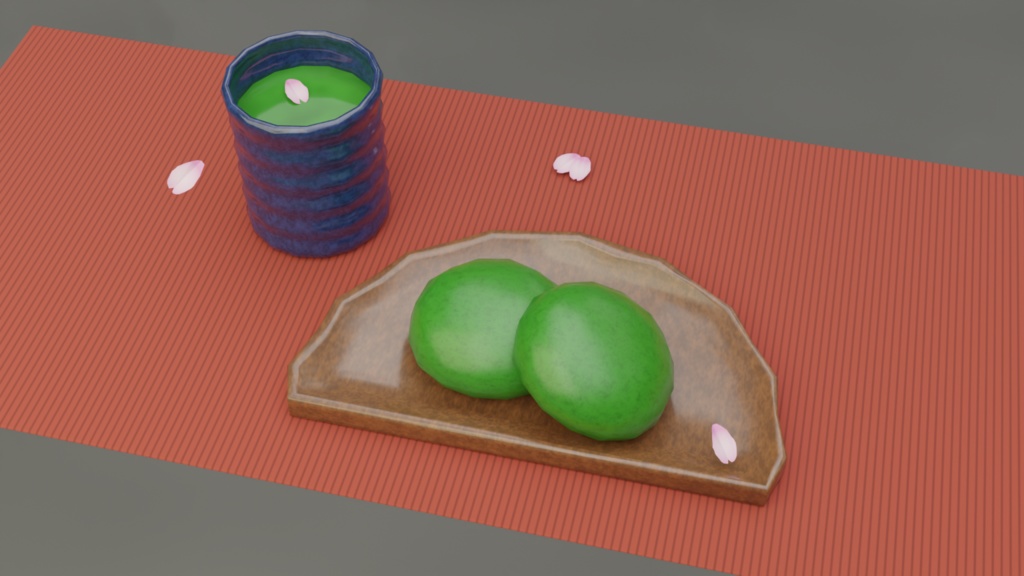 草餅セット Unity版 / Kusamochi Set for Unity