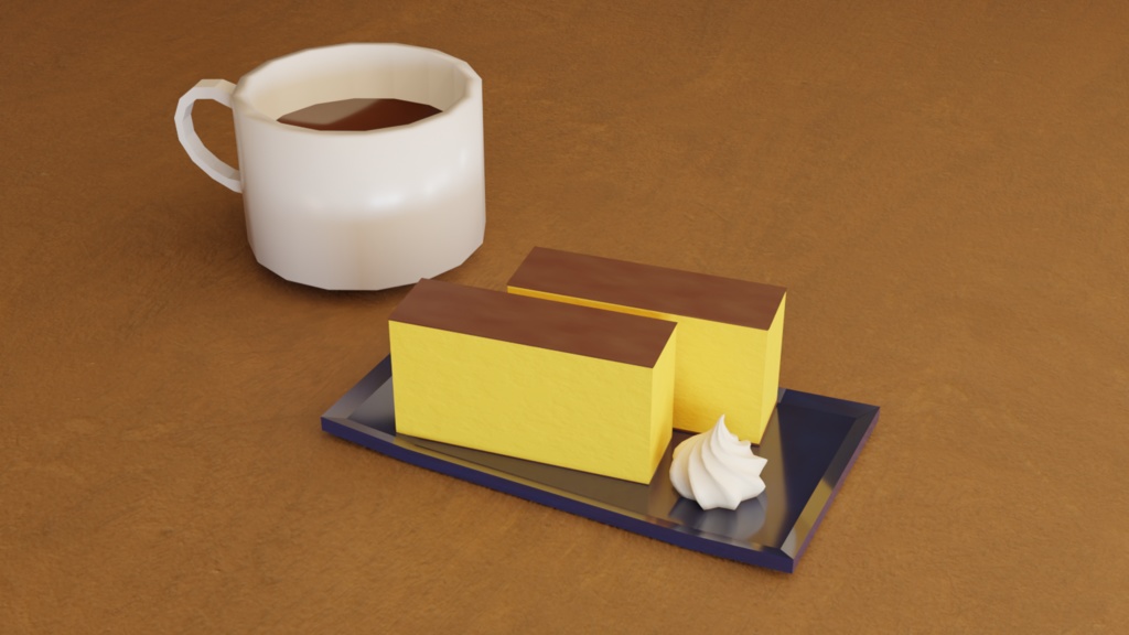 ローポリカステラセット Unity版 / Castella Set for Unity