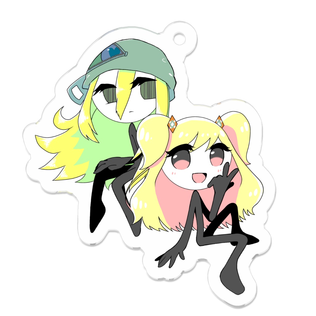 アリス&アリス コーティングアクリルキーホルダー