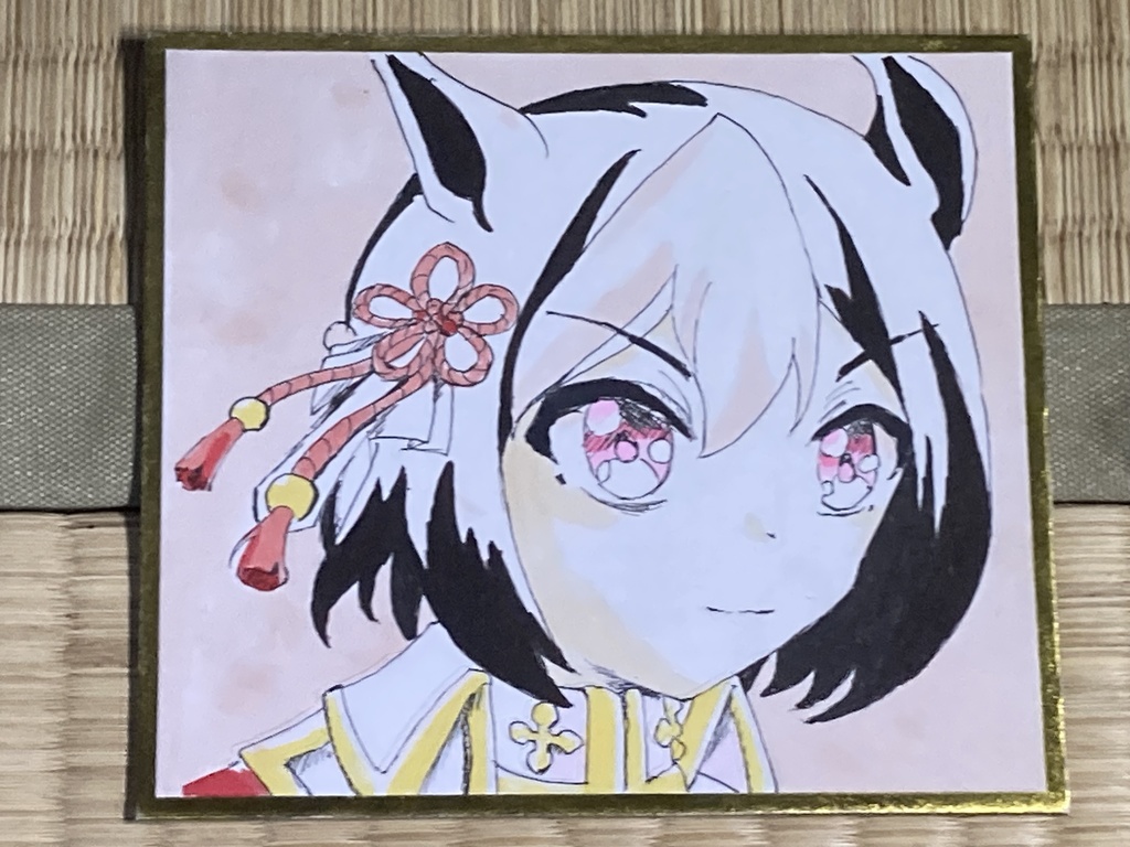 【手描き色紙】ウマ娘 スペシャルウィーク