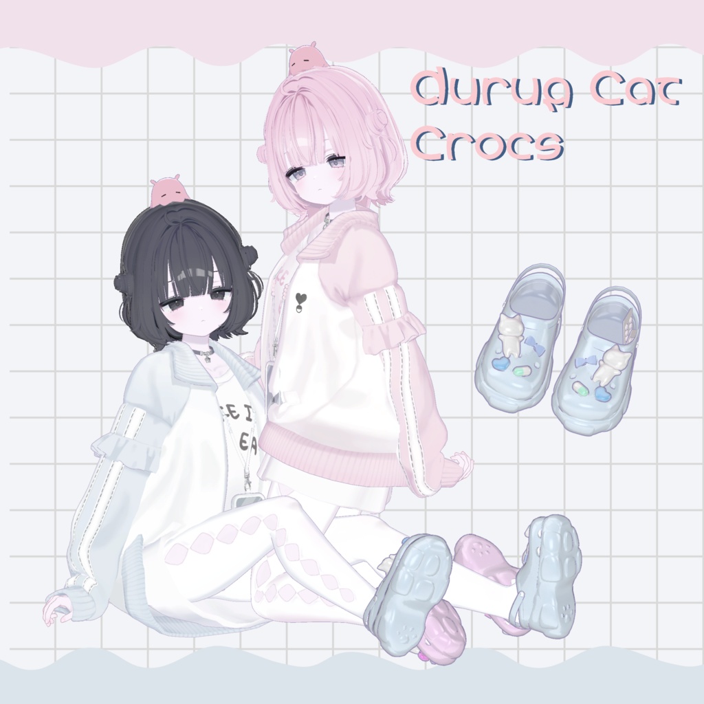 ʚ 13アバター対応 ɞ Drug cat crocs ₍ᐞ•༝•ᐞ₎◞ ̑̑