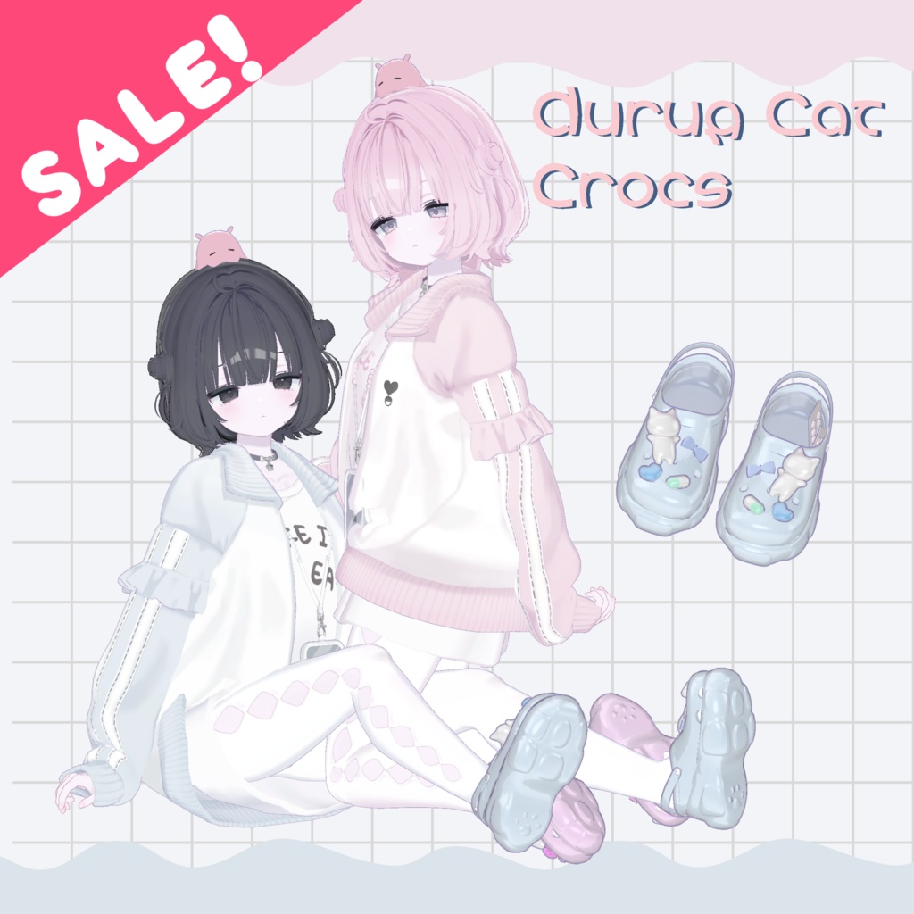 ʚ uraraちゃん対応 ɞ　Drug cat crocs　₍ᐞ•༝•ᐞ₎◞ ̑̑