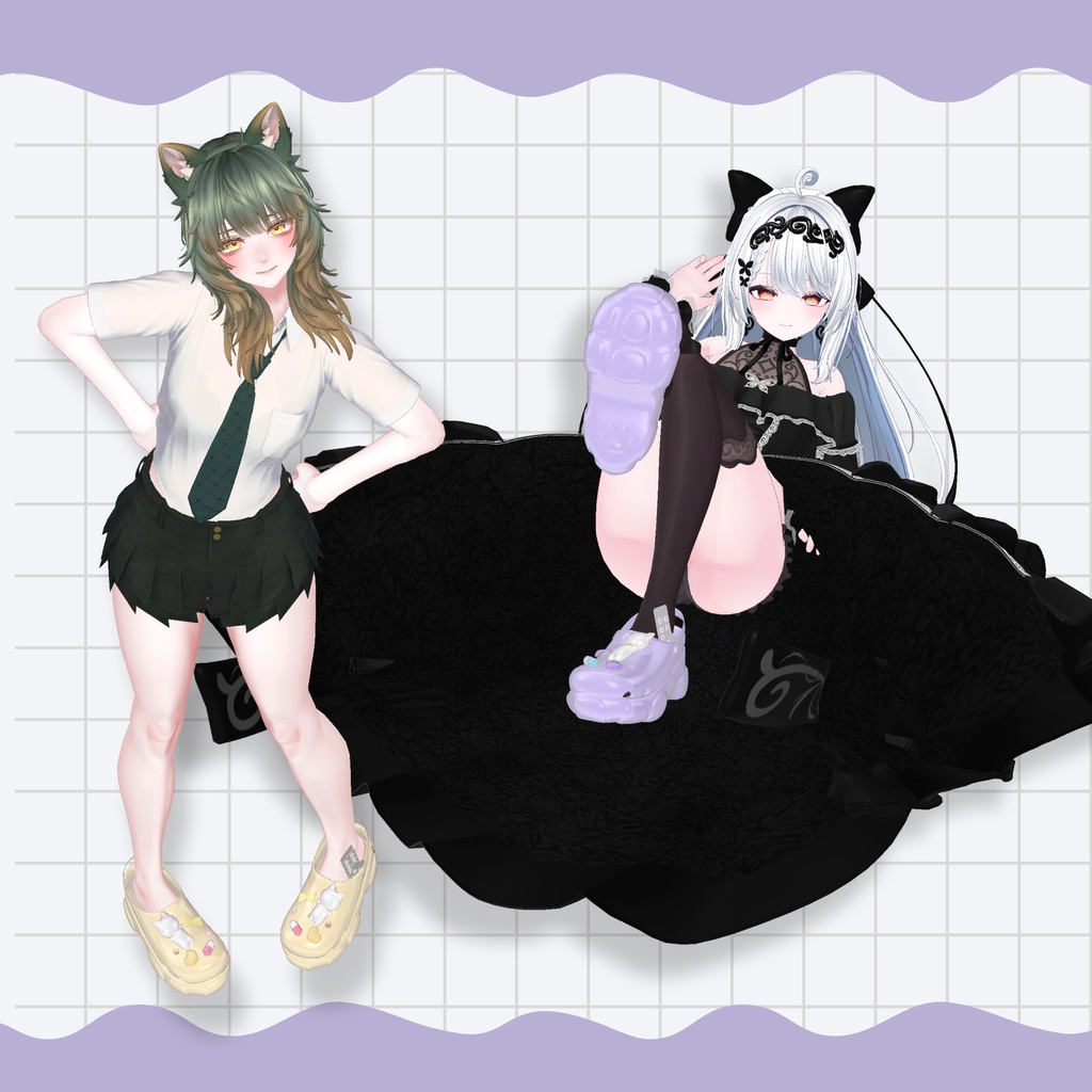 ʚ カザリス・ミエ追加対応 ɞ Drug cat crocs ₍ᐞ•༝•ᐞ₎◞ ̑̑