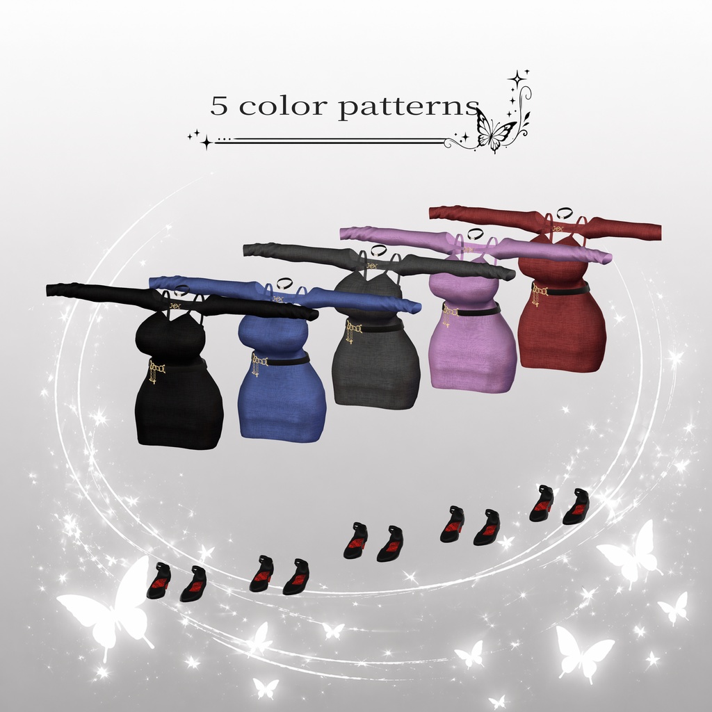 【SALE】Feminine dress【7アバター対応】