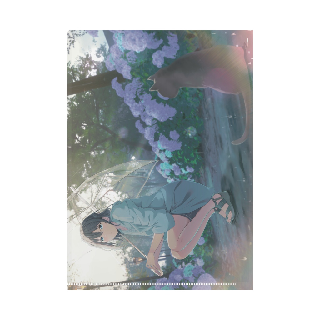 【A4-クリアファイル】由乃(花火)&一夜(紫陽花)