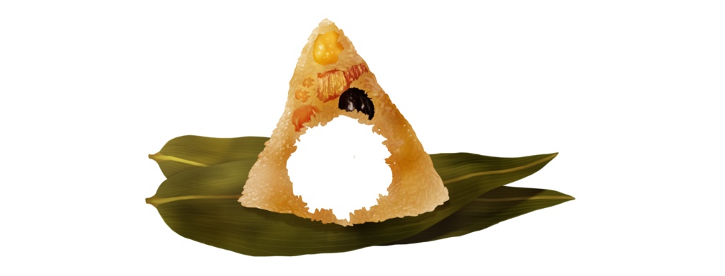 【無料】粽子與奇怪的粽子頭套◆快樂端午節◆