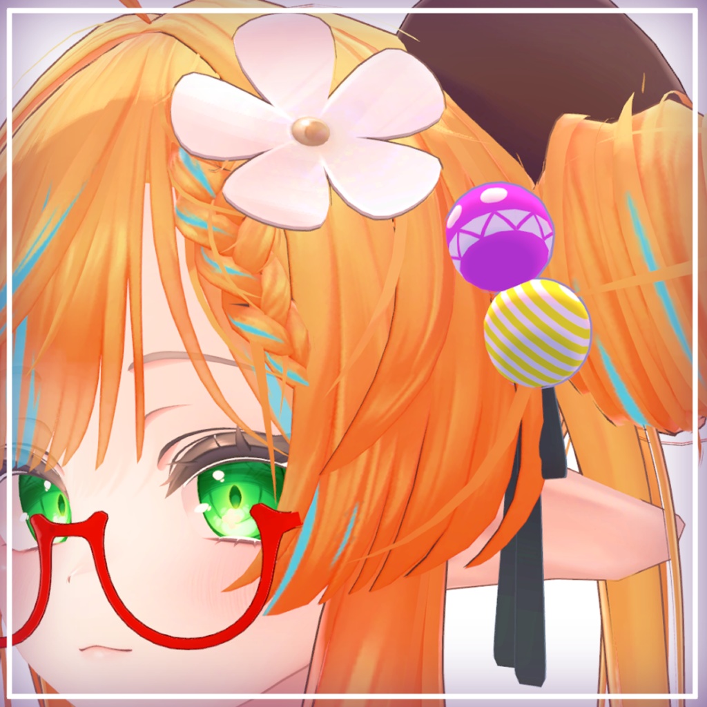 【日ノ森あんずちゃんモチーフ】髪飾りセット