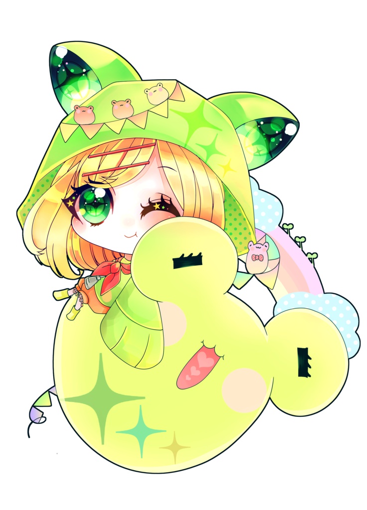 カエルのキーホルダー