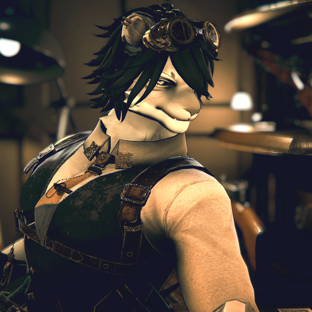 シキ専用【スチームパンク風衣装+装飾小物セット】