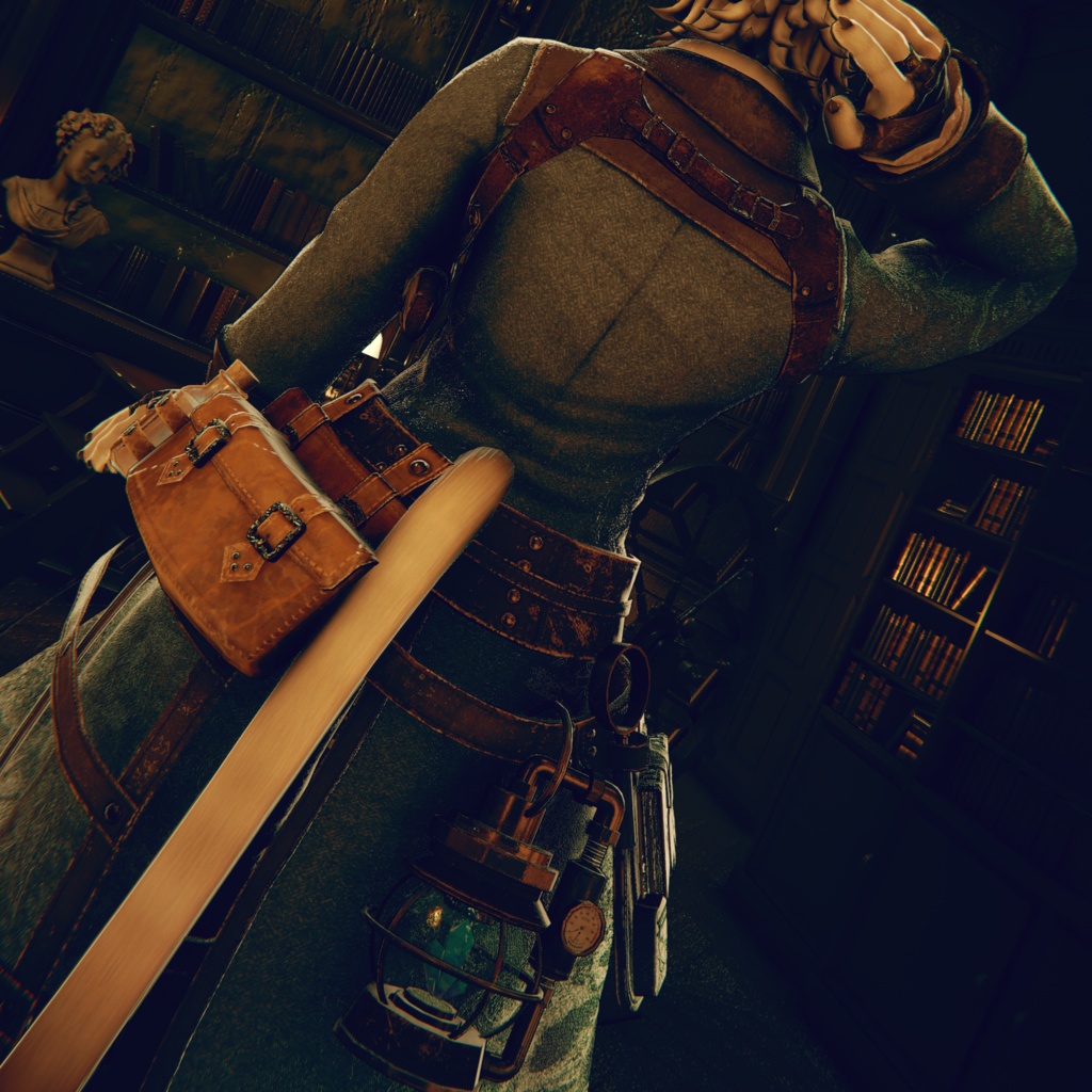 シキ専用【スチームパンク風衣装+装飾小物セット】