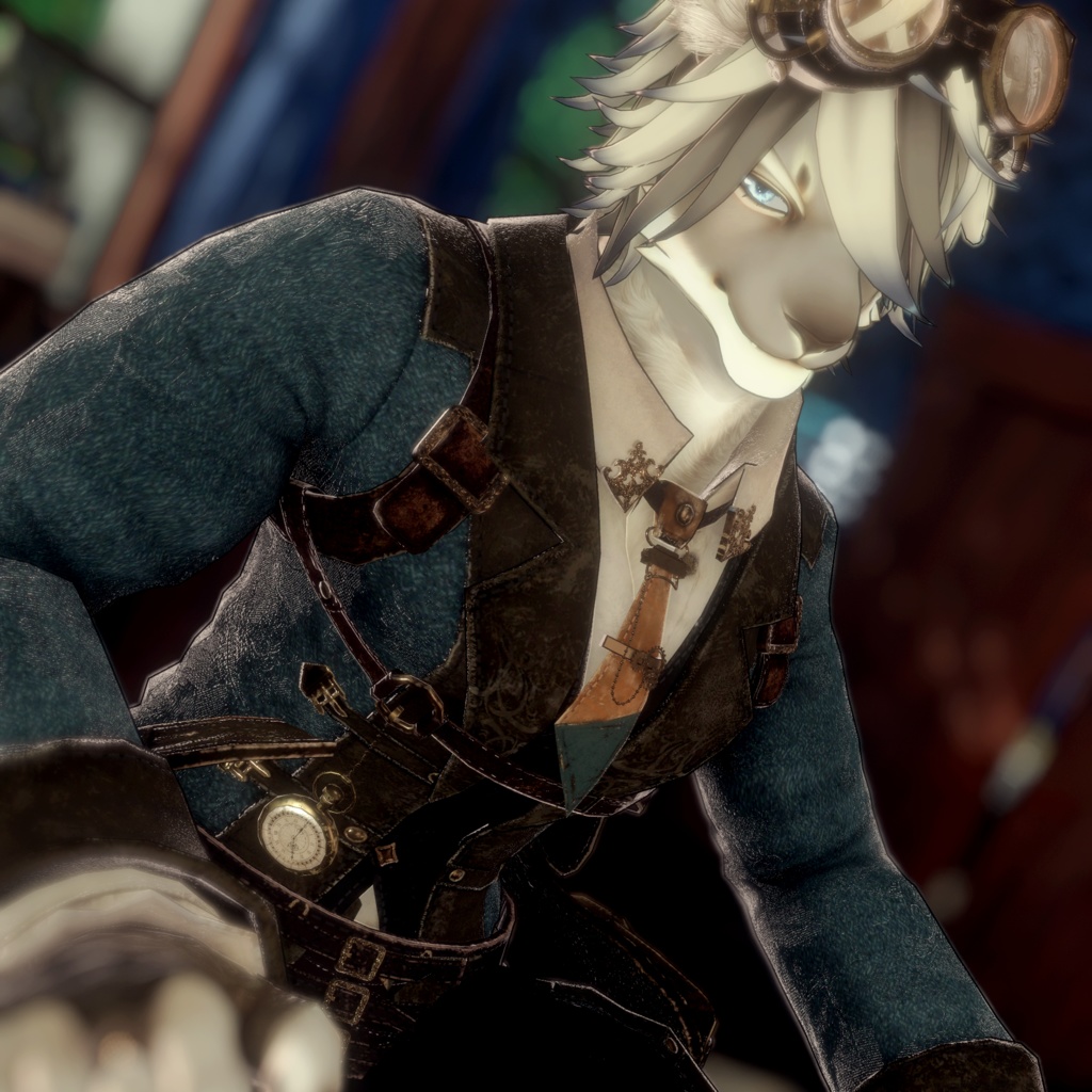 シキ専用【スチームパンク風衣装+装飾小物セット】