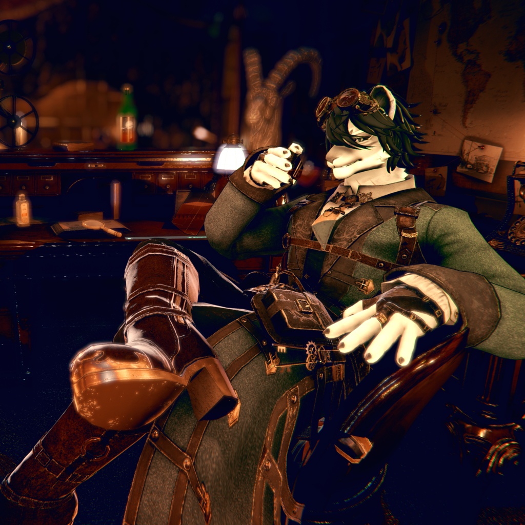 シキ専用【スチームパンク風衣装+装飾小物セット】