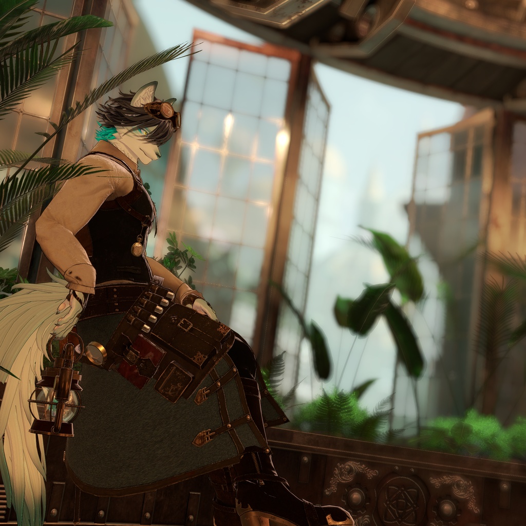 シキ・アキト専用【スチームパンク風衣装+装飾小物セット】