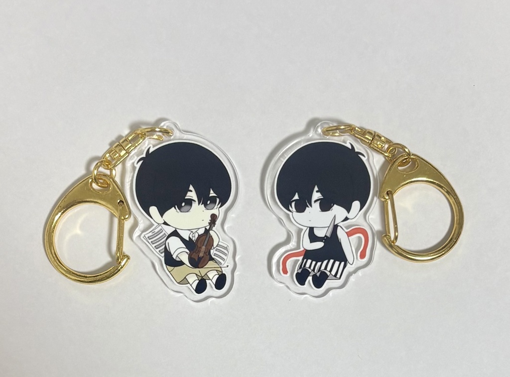 OMORI ペアアクリルキーホルダー