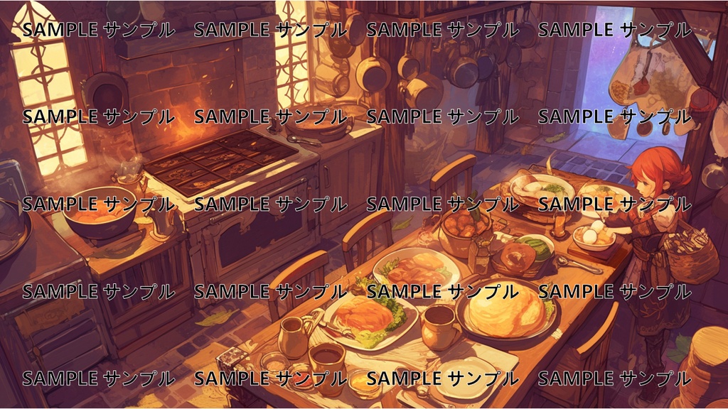 異世界背景集:中世の城 224枚〈商用可〉比率:16:9