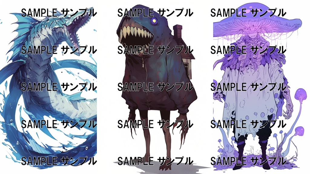 異世界の素材集:モンスター2 1534枚〈商用可〉