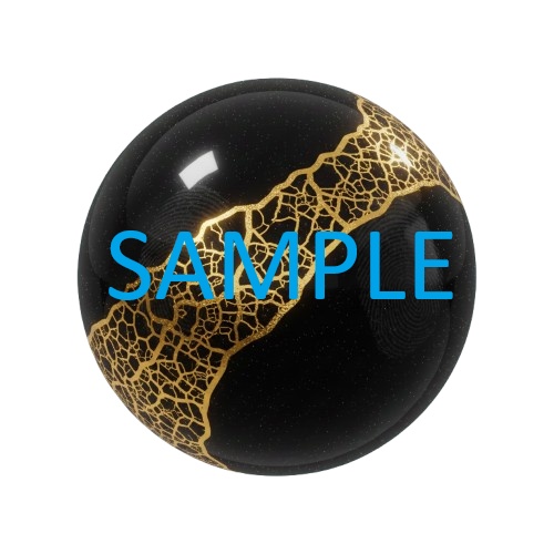 【高品質MatCap】【3D向け】漆黒の金継ぎMatCap集 - Dark Kintsugi & Obsidian 3種