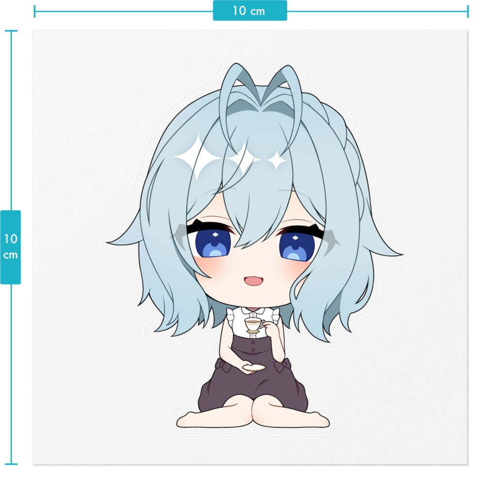 カフェとあさんステッカー + 1周年記念シチュボ①