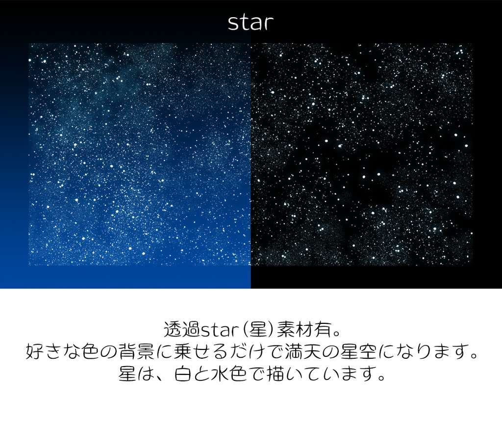 TRPG用星空背景セット