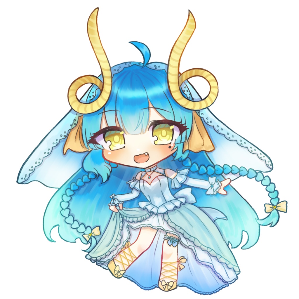 【期間限定】ウェディングドレス アクリルキーホルダー7cm