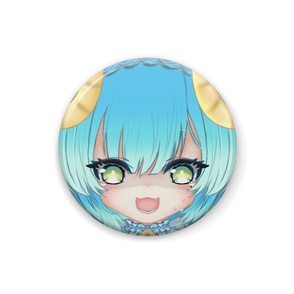 【常設】缶バッジ 怯え 2.5cm