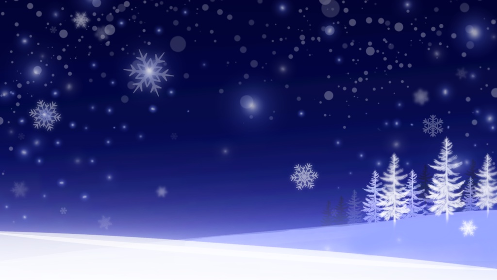 冬の雪景色　配信用　壁紙✨