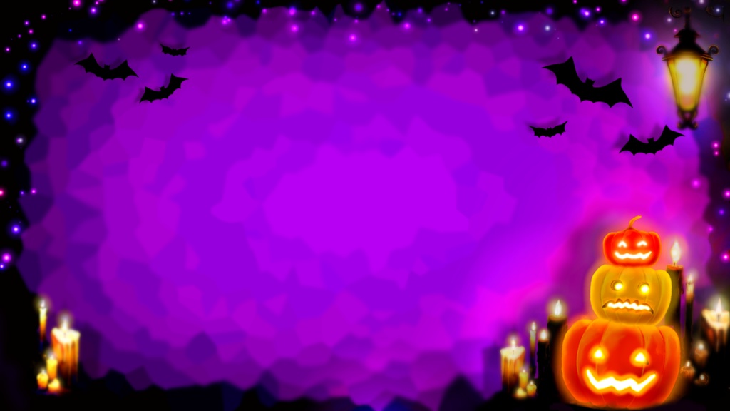 ハッピーハロウィン🎃動く背景　10月配信用素材✨