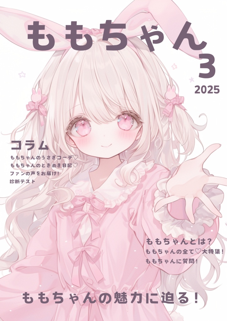 ももちゃん3月号雑誌風
