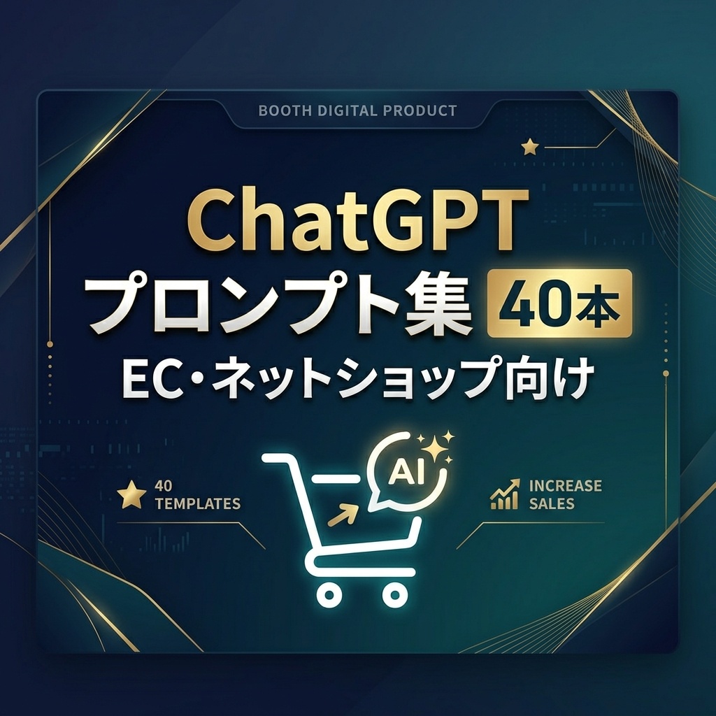 	【即使える40本】ECサイト・ネットショップ運営者向け ChatGPTプロンプト集