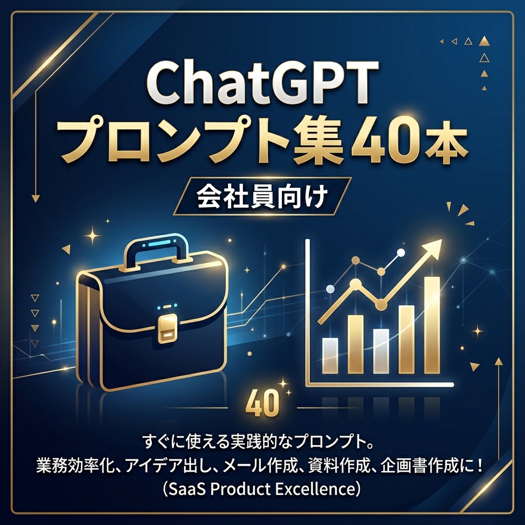 【即使える40本】会社員・ビジネスパーソン向け ChatGPTプロンプト集