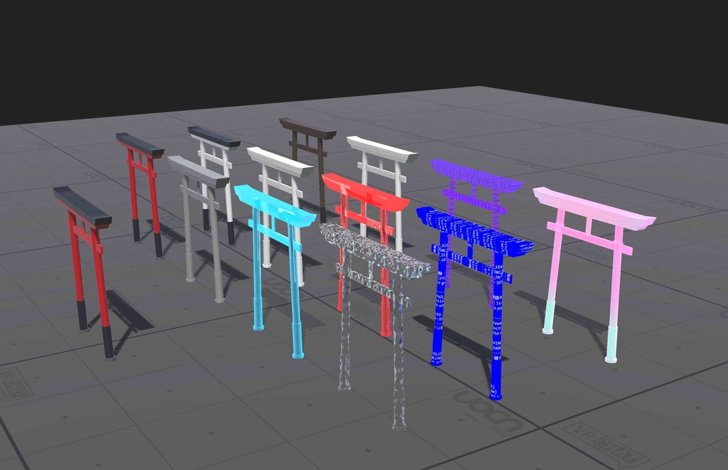 【無料あり】「明神鳥居」3Dモデル