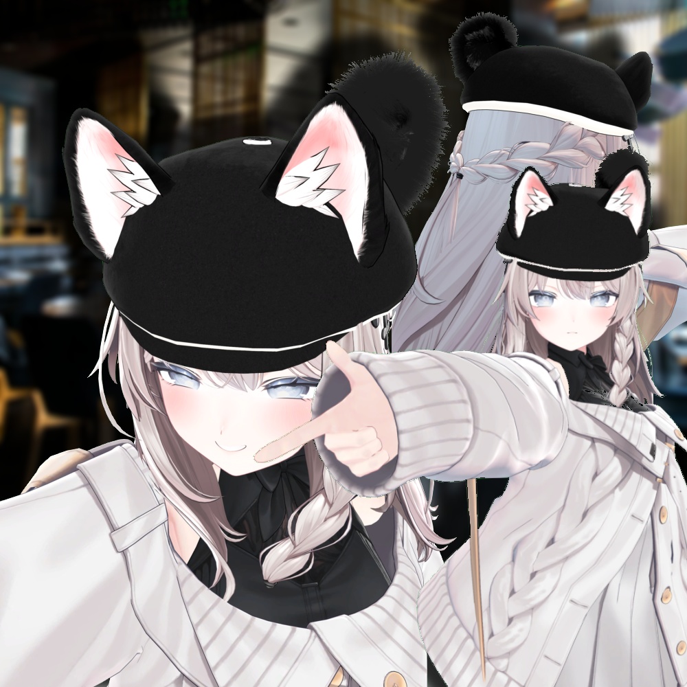 Doggy Hat 犬型の帽子【VRChat】