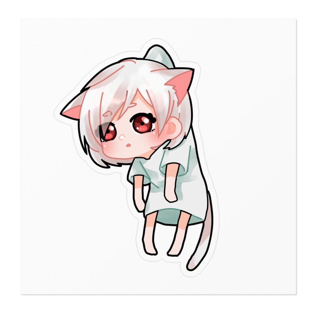 萃茜-Suisen-ステッカー 仔猫Ver