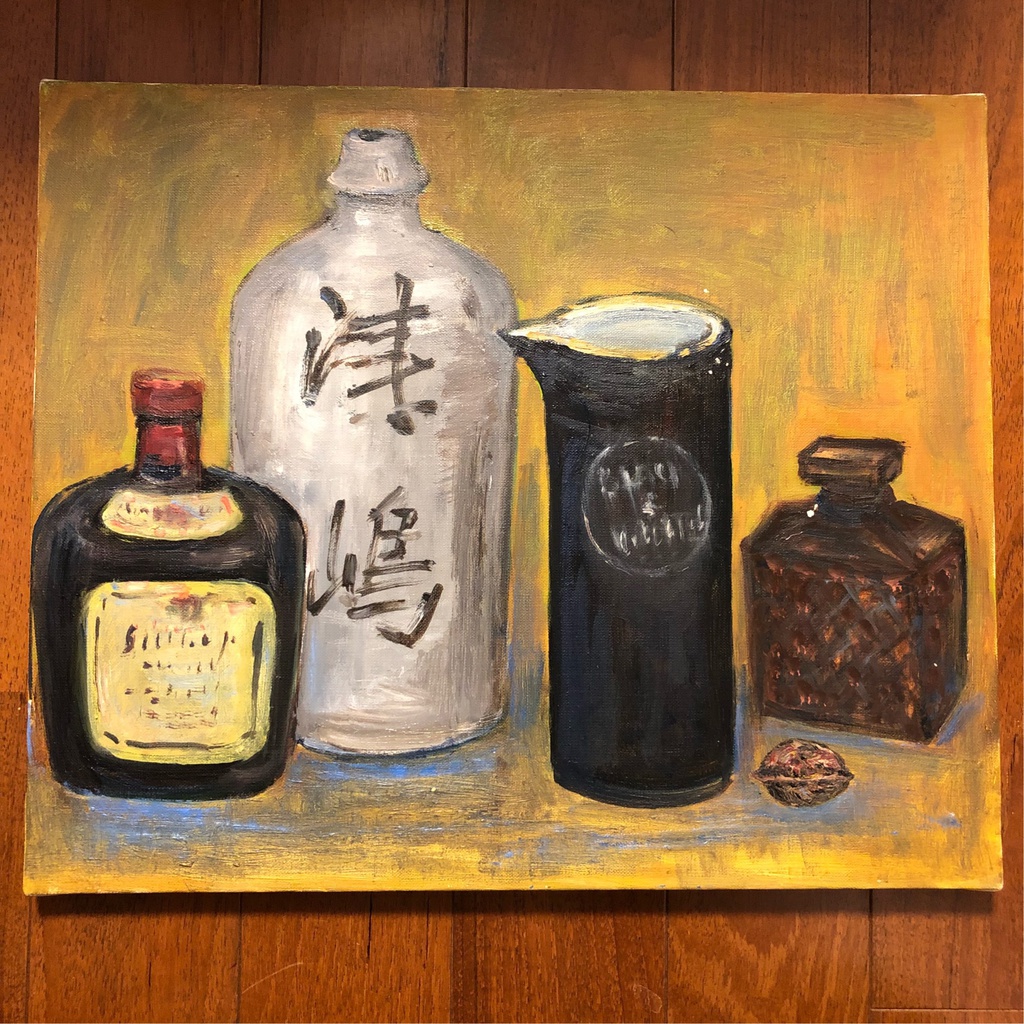 お酒色々 【複製画 A2.A3.A4 額付】