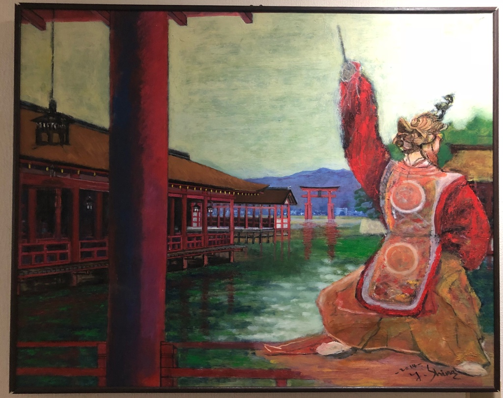 能舞台〜厳島神社〜 タオル 【 綿100% 大・小 】