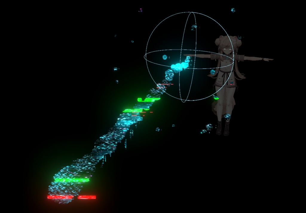 サイバーグリッチパーティクル / CyberGlitchParticles