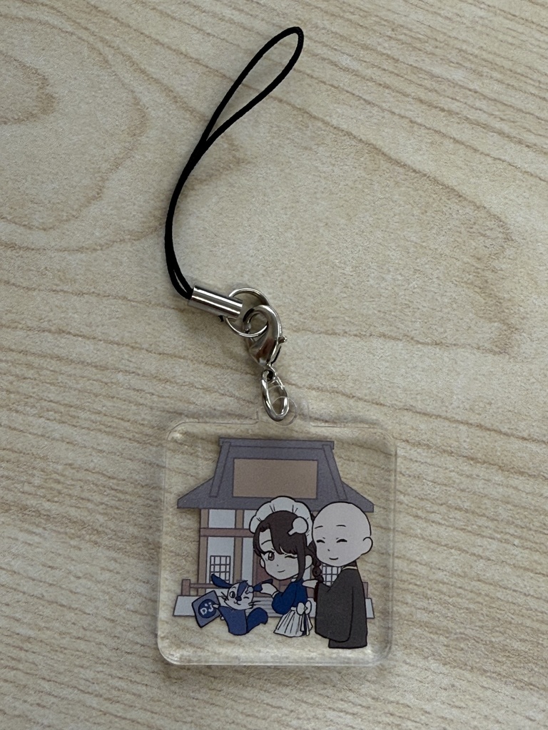 出張長野 四角形アクリルキーホルダー