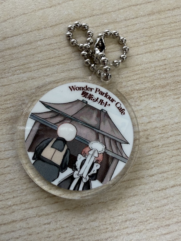 出張長野 丸型アクリルキーホルダー